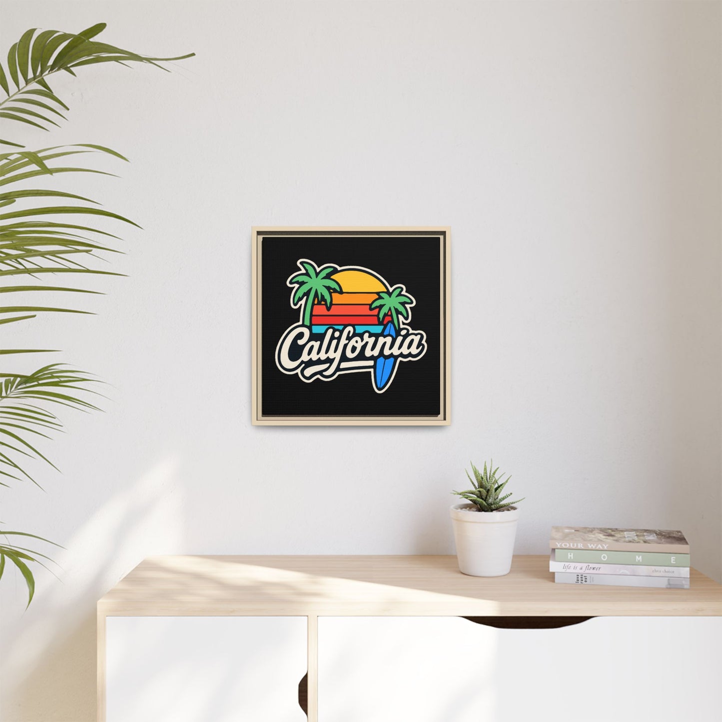 California Surf Vibes - Framed Canvas