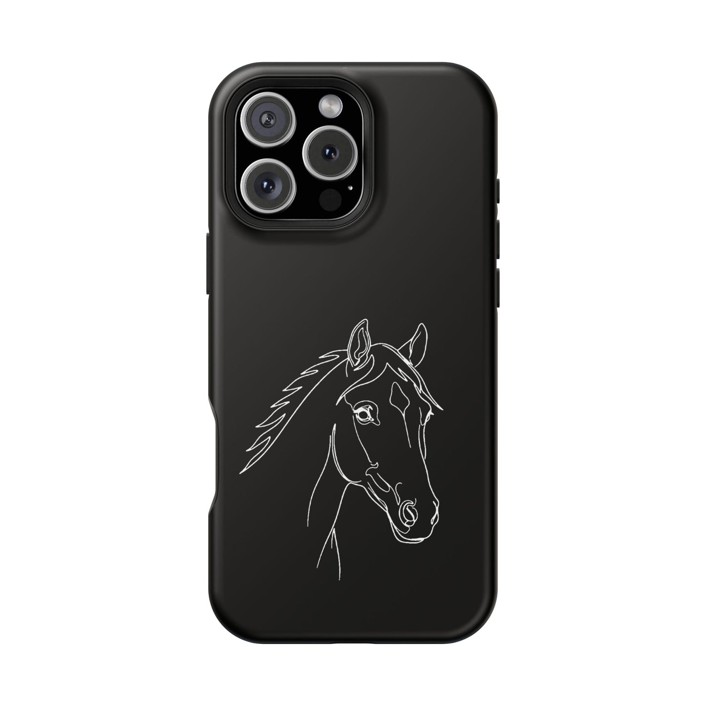Horse Portrait Sketch - Magnetic Phone Case