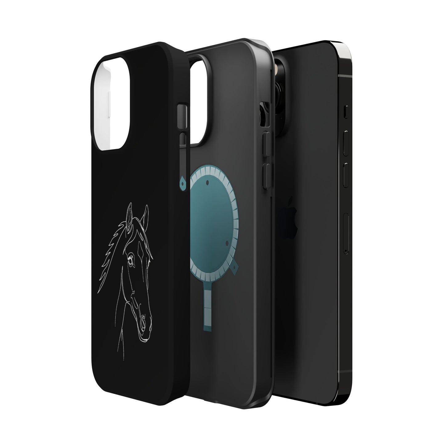 Horse Portrait Sketch - Magnetic Phone Case