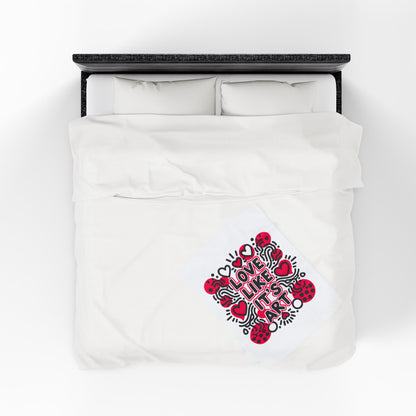 Love Like It's Art - Plush Blanket