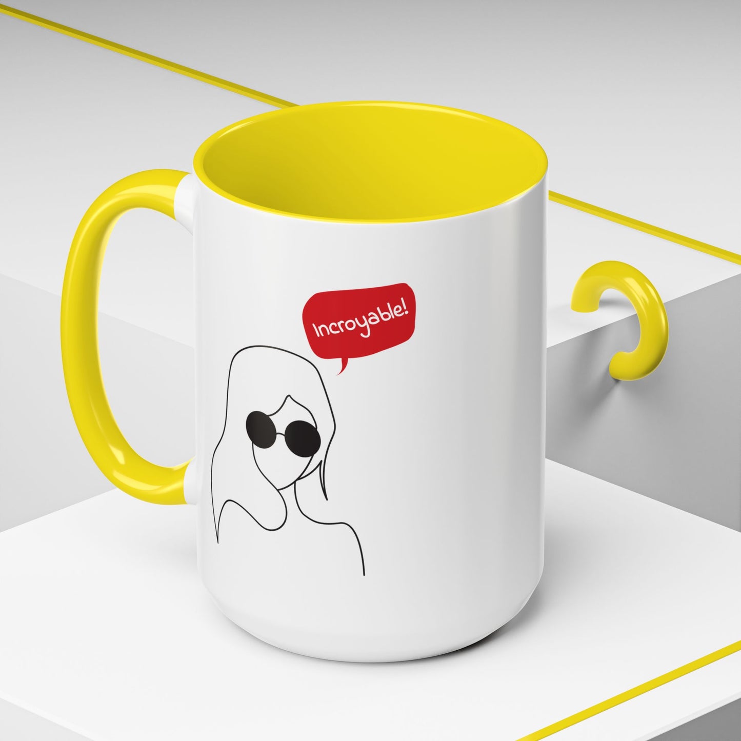 Incroyable Chic Girl - Color Accent Mug