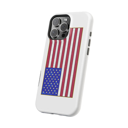New Glory American Flag (Gold Edge Edition) - Magnetic Phone Case