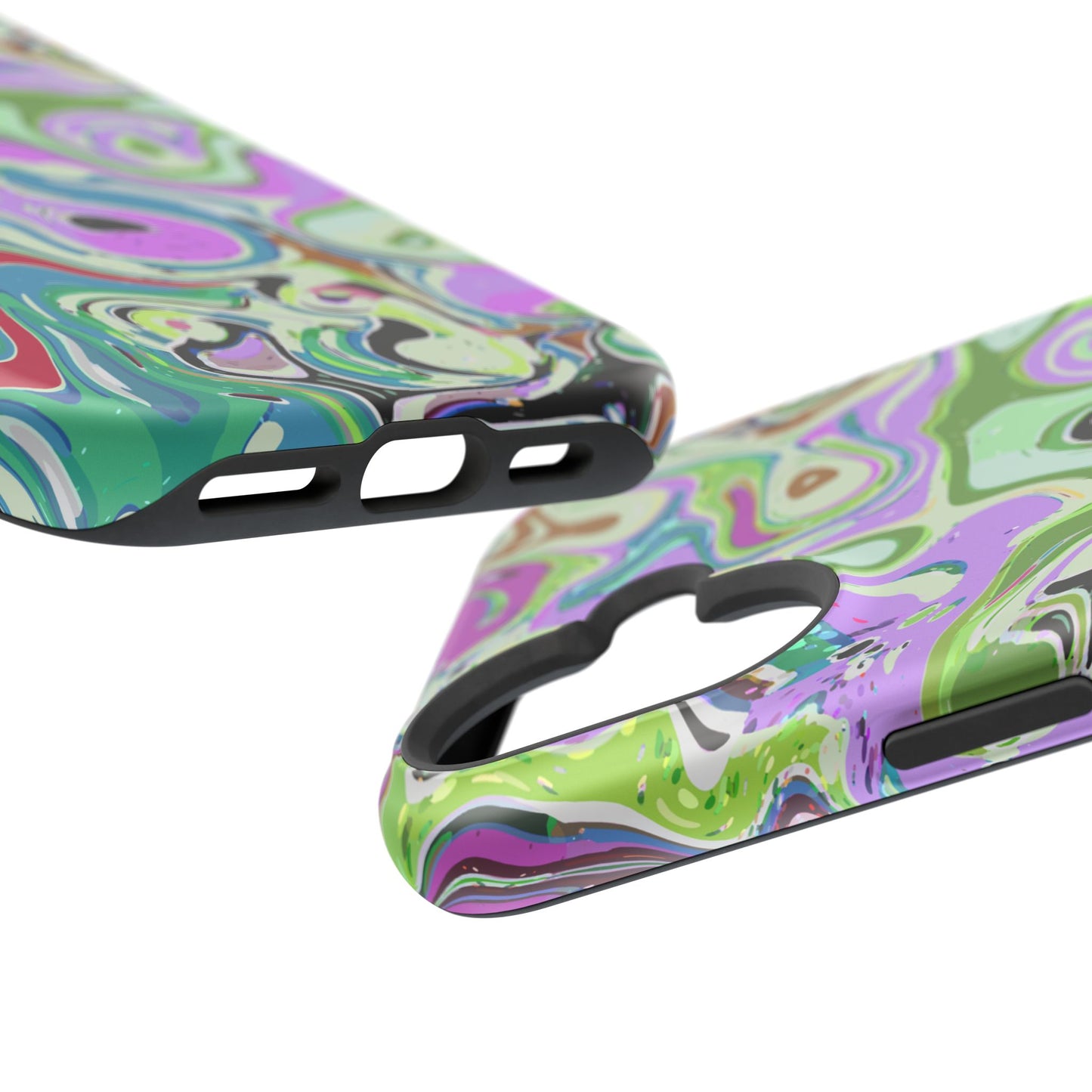 Vibrant Multi‑Color Swirl - Magnetic Phone Case