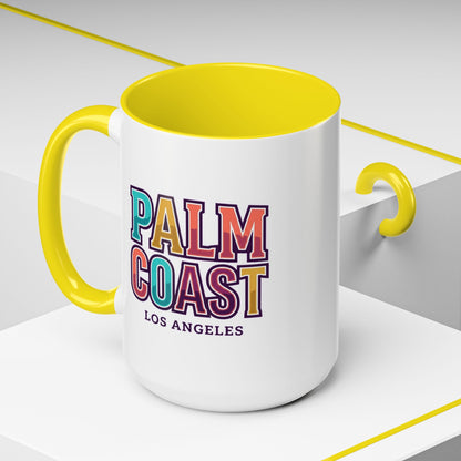 Palm Coast - Los Angeles - Color Accent Mug