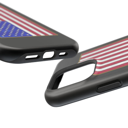 New Glory American Flag (Gold Edge Edition) - Magnetic Phone Case