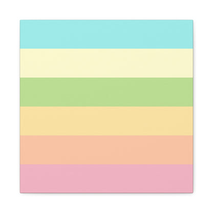 Pastel Stripes - Canvas