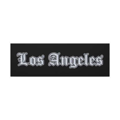 Stylish Matte Canvas Wall Art, Los Angeles Decor, Home Wall Decor, Urban Art - Silver Edition