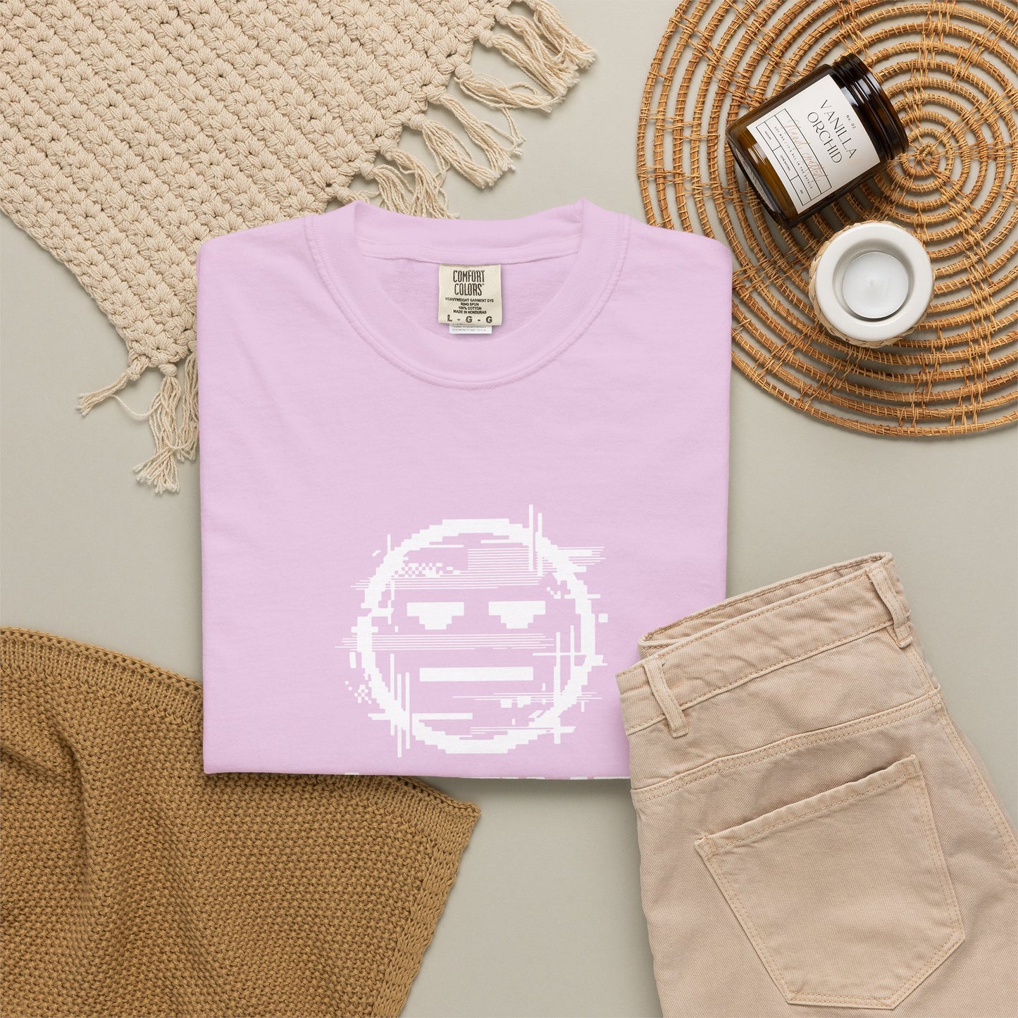 I’m Fine Glitched Smiley - T-Shirt