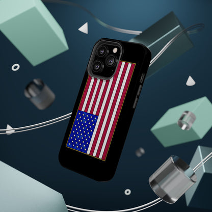 New Glory American Flag (Gold Edge Edition) - Magnetic Phone Case