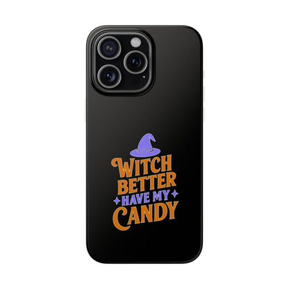 Spooky Witch Flexi Case, Halloween Phone Cover, Witch Themed Phone Case, Cute Candy Case, Trick or Treat Gift, Holiday Accessory