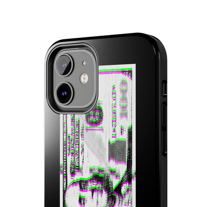 100 Dollars Bill - Green/Magenta Glitch - Phone Case