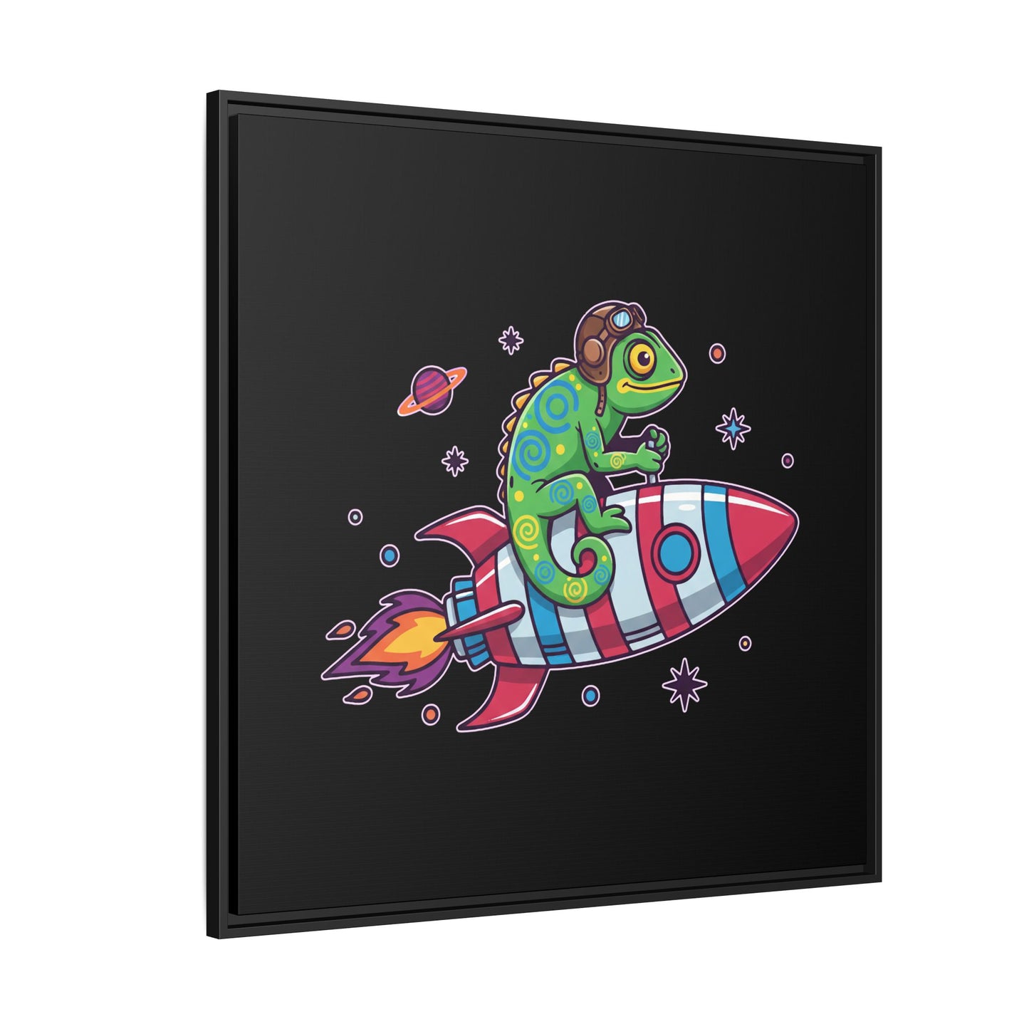 Cosmic Rider - Framed Canvas