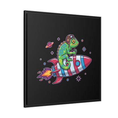 Cosmic Rider - Framed Canvas