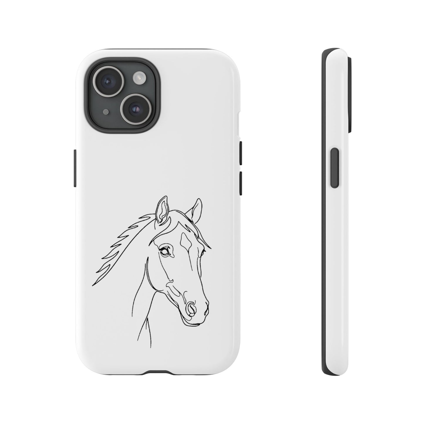 Horse Portrait Sketch - Tough Phone Case