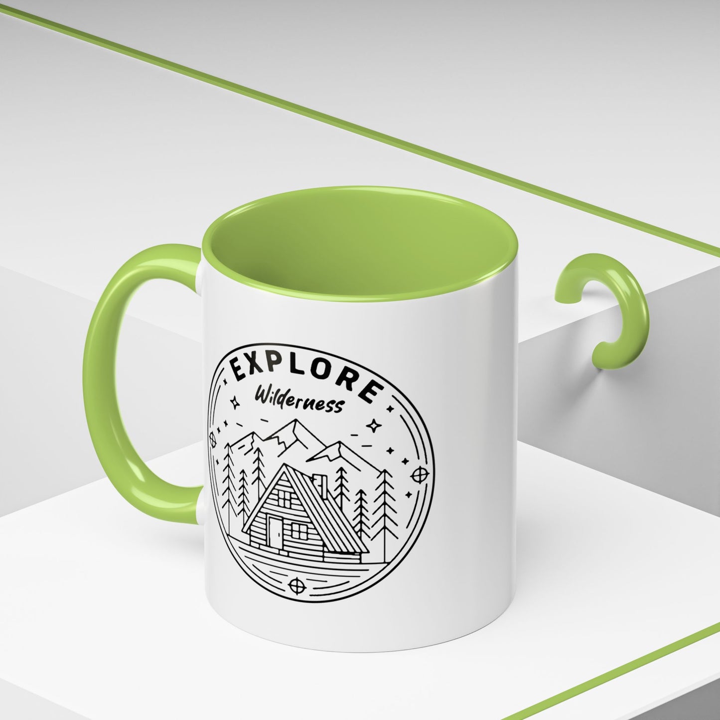 Explore Wilderness - Color Accent Mug