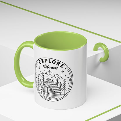 Explore Wilderness - Color Accent Mug