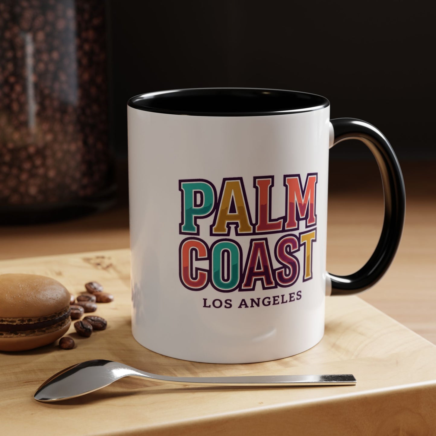 Palm Coast - Los Angeles - Color Accent Mug