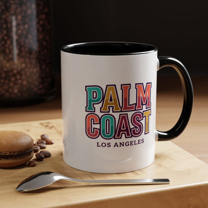 Palm Coast - Los Angeles - Color Accent Mug