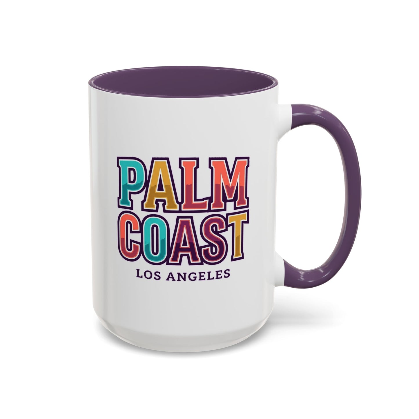 Palm Coast - Los Angeles - Color Accent Mug