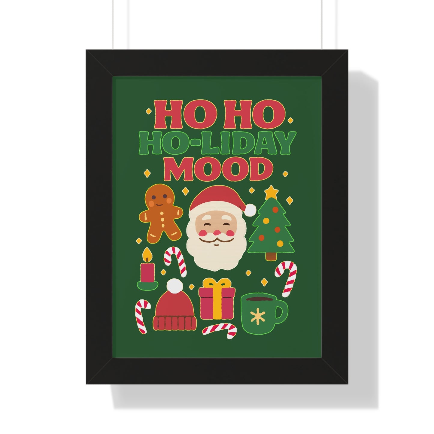 Ho Ho Ho-liday Mood - Framed Poster