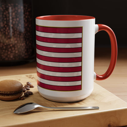 New Glory American Flag (Gold Edge Edition) - Color Accent Mug
