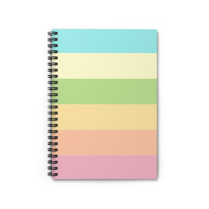 Pastel Stripes - Spiral Notebook