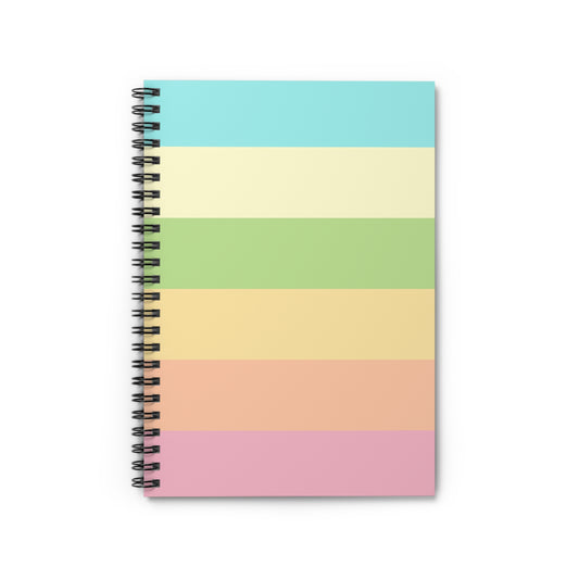 Pastel Stripes - Spiral Notebook