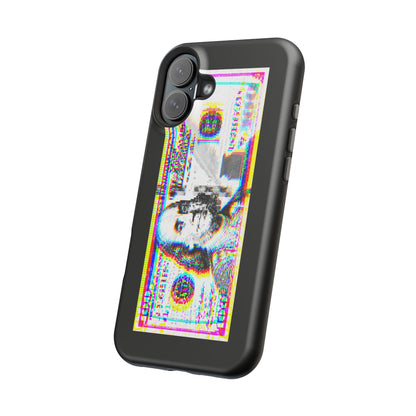 100 Dollars Bill - Neon Color Explosion - Magnetic Phone Case