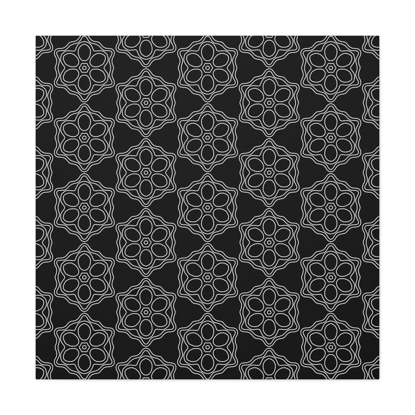 Geometric Sacred Flower - Canvas