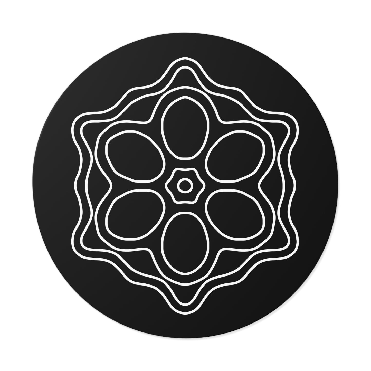 Elegant Floral Round Vinyl Stickers, Boho Home Decor, Journal Stickers, Gift Ideas, Minimalist Aesthetic