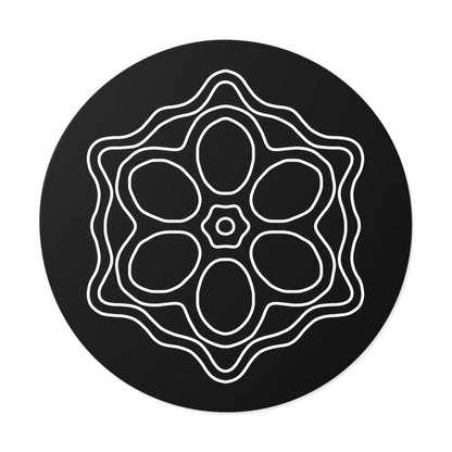 Elegant Floral Round Vinyl Stickers, Boho Home Decor, Journal Stickers, Gift Ideas, Minimalist Aesthetic