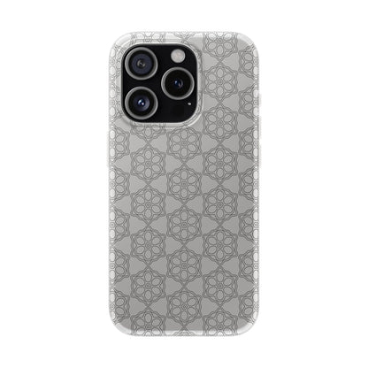 Elegant Geometric Phone Case, Stylish Flexi Case for Everyday Use, Slim Fit, Gift Idea, Trendy Accessory, Minimalist Design