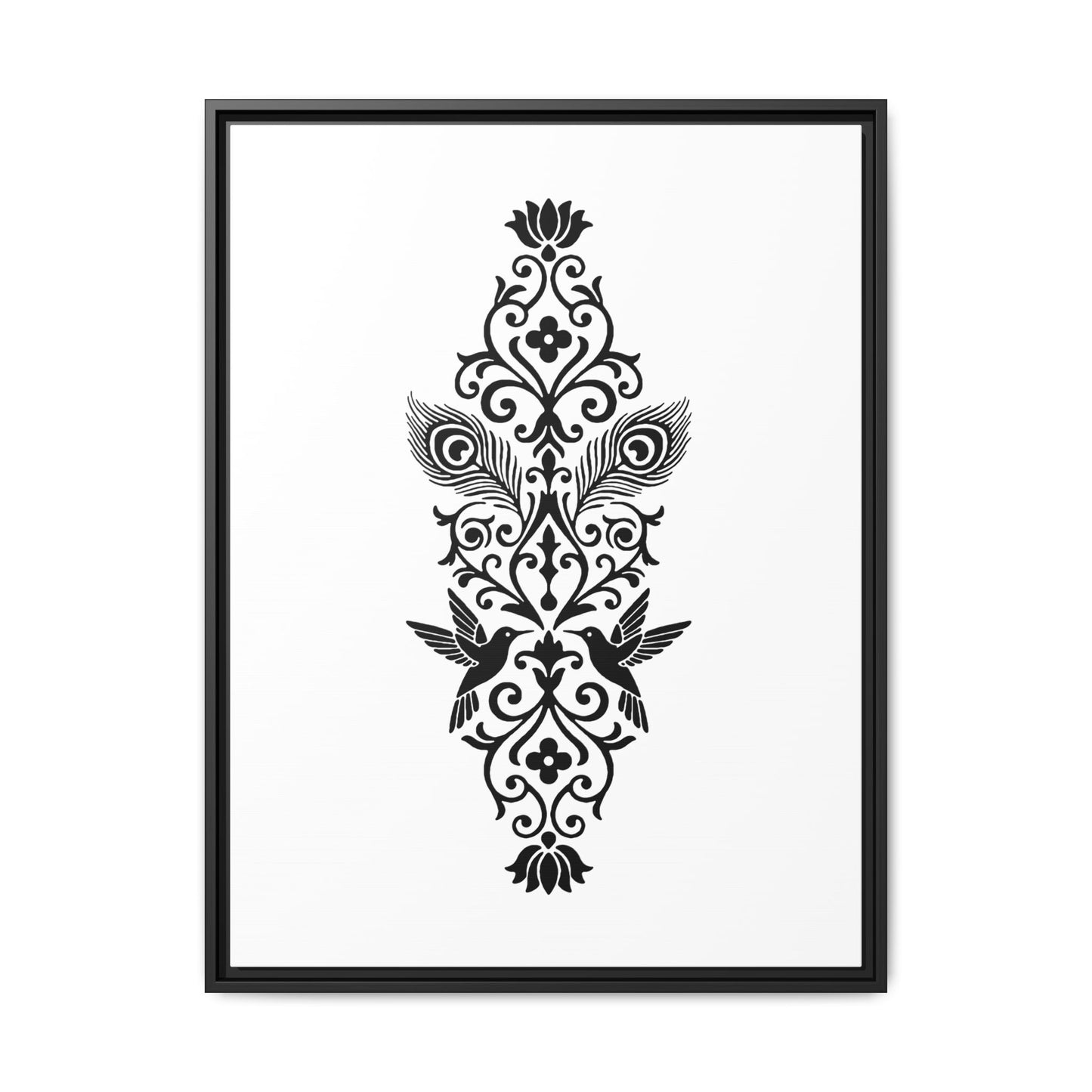 Hummingbird Soulmates - Framed Canvas