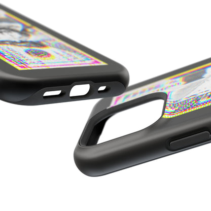 100 Dollars Bill - Neon Color Explosion - Magnetic Phone Case