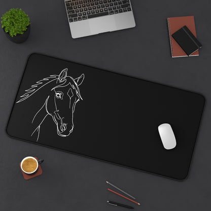 Horse Portrait Sketch - Desk Mat
