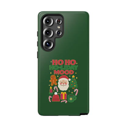 Christmas Phone Case, Ho Ho Ho-liday Mood, Festive Phone Cover, Santa Christmas Accessory, Holiday Gift, Winter Vibes
