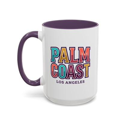 Palm Coast - Los Angeles - Color Accent Mug