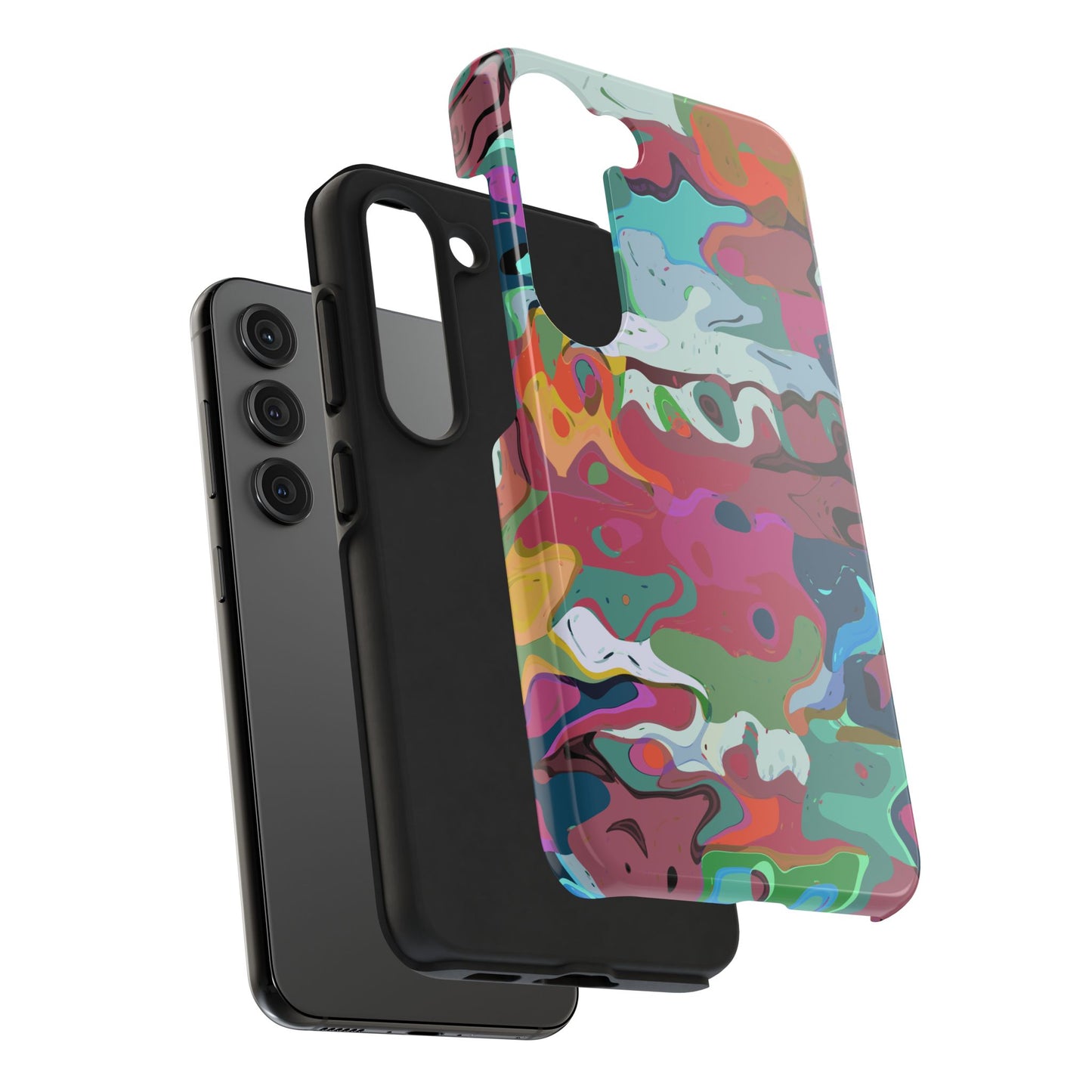 Colorful Abstract Marble - Phone Case