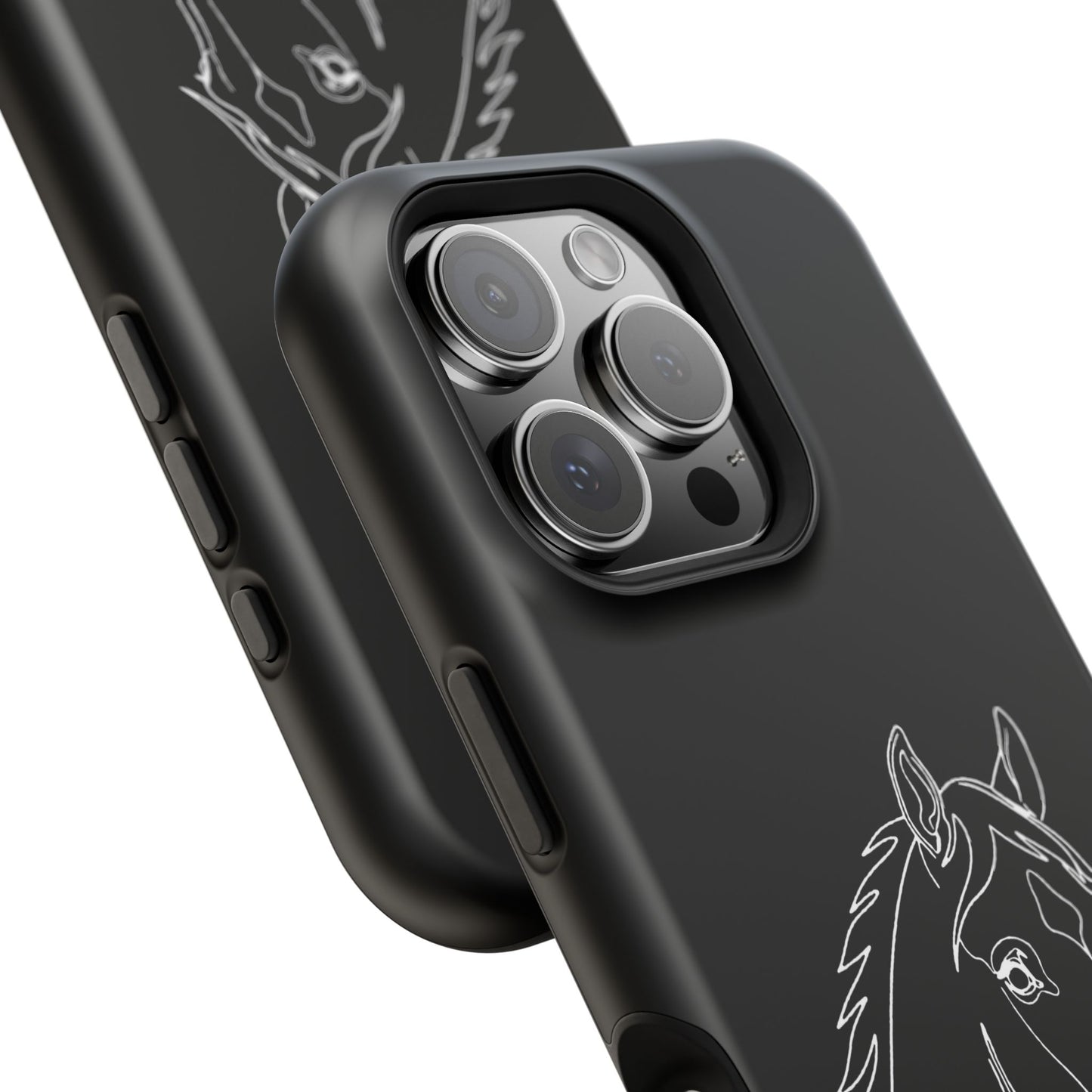 Horse Portrait Sketch - Magnetic Phone Case