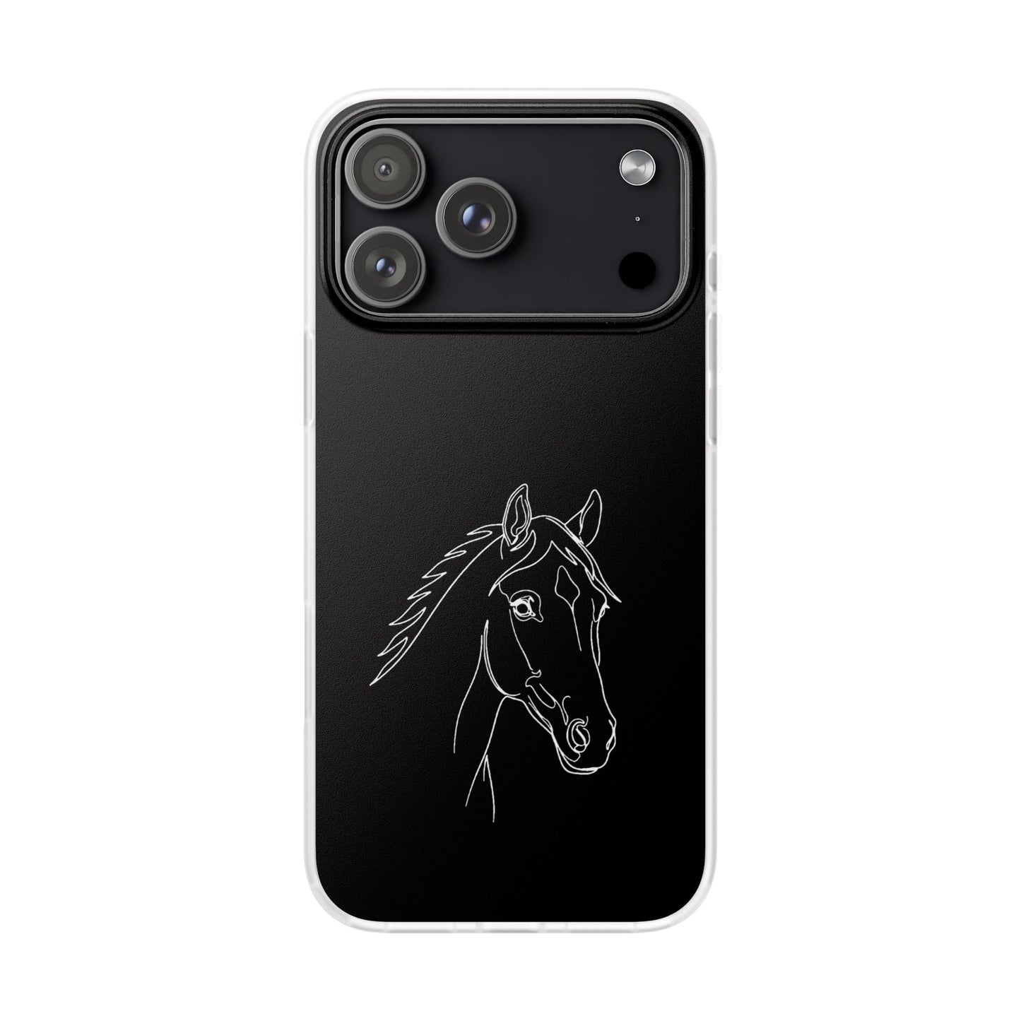Horse Portrait Sketch - Flexi Phone Case