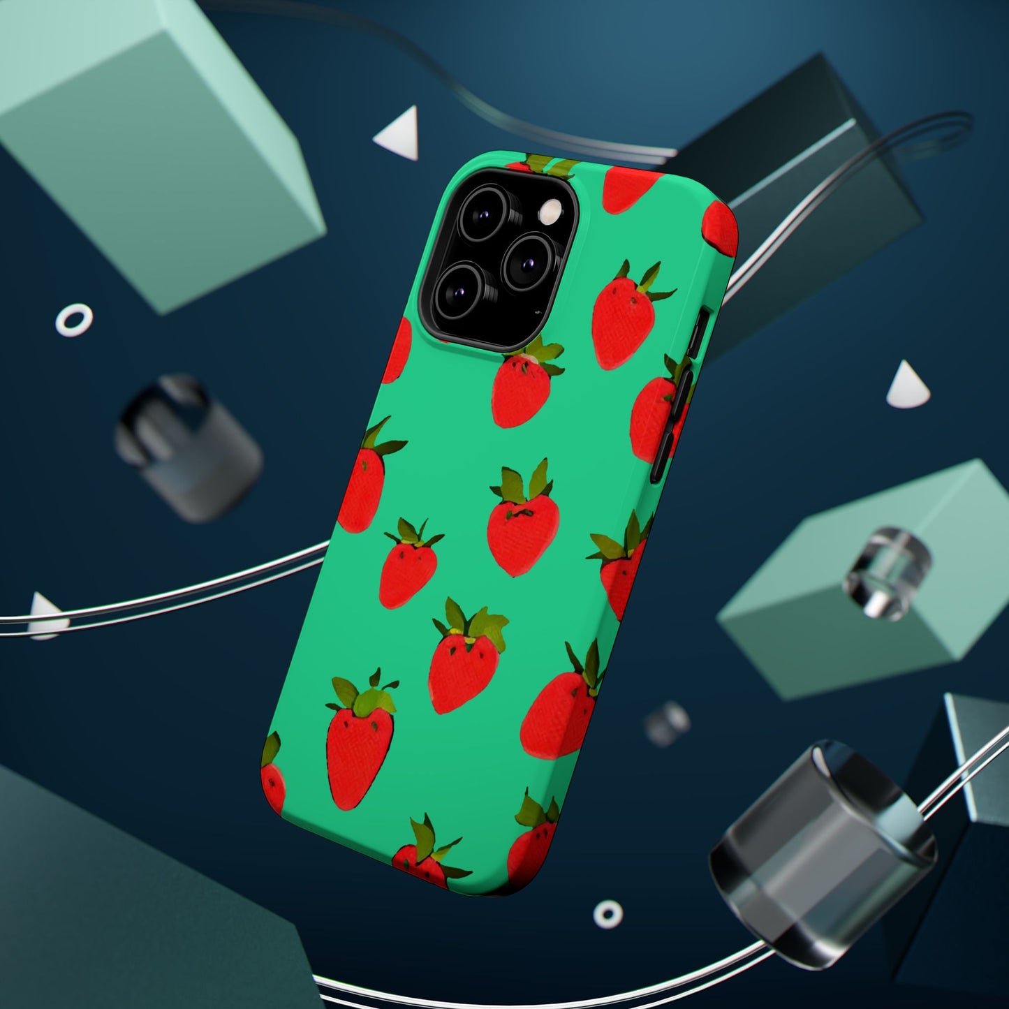 Strawberry Pattern - Magnetic Phone Case
