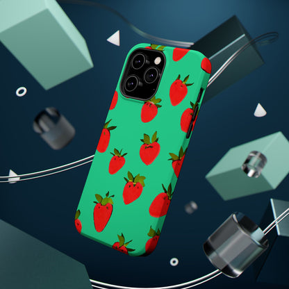 Strawberry Pattern - Magnetic Phone Case