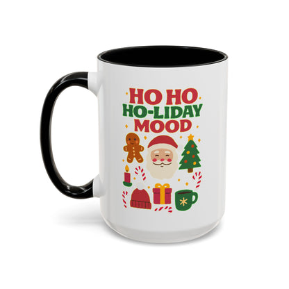 Ho Ho Ho-liday Mood - Color Accent Mug