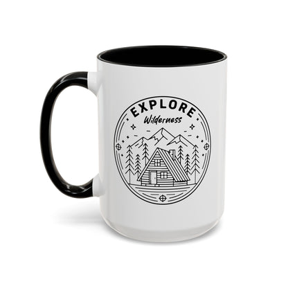 Explore Wilderness - Color Accent Mug