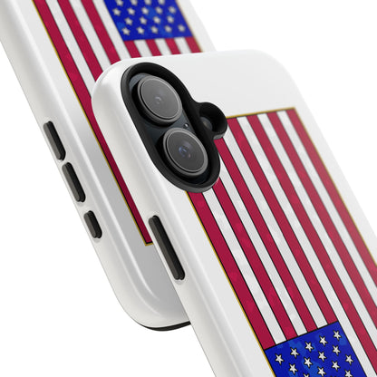 New Glory American Flag (Gold Edge Edition) - Phone Case
