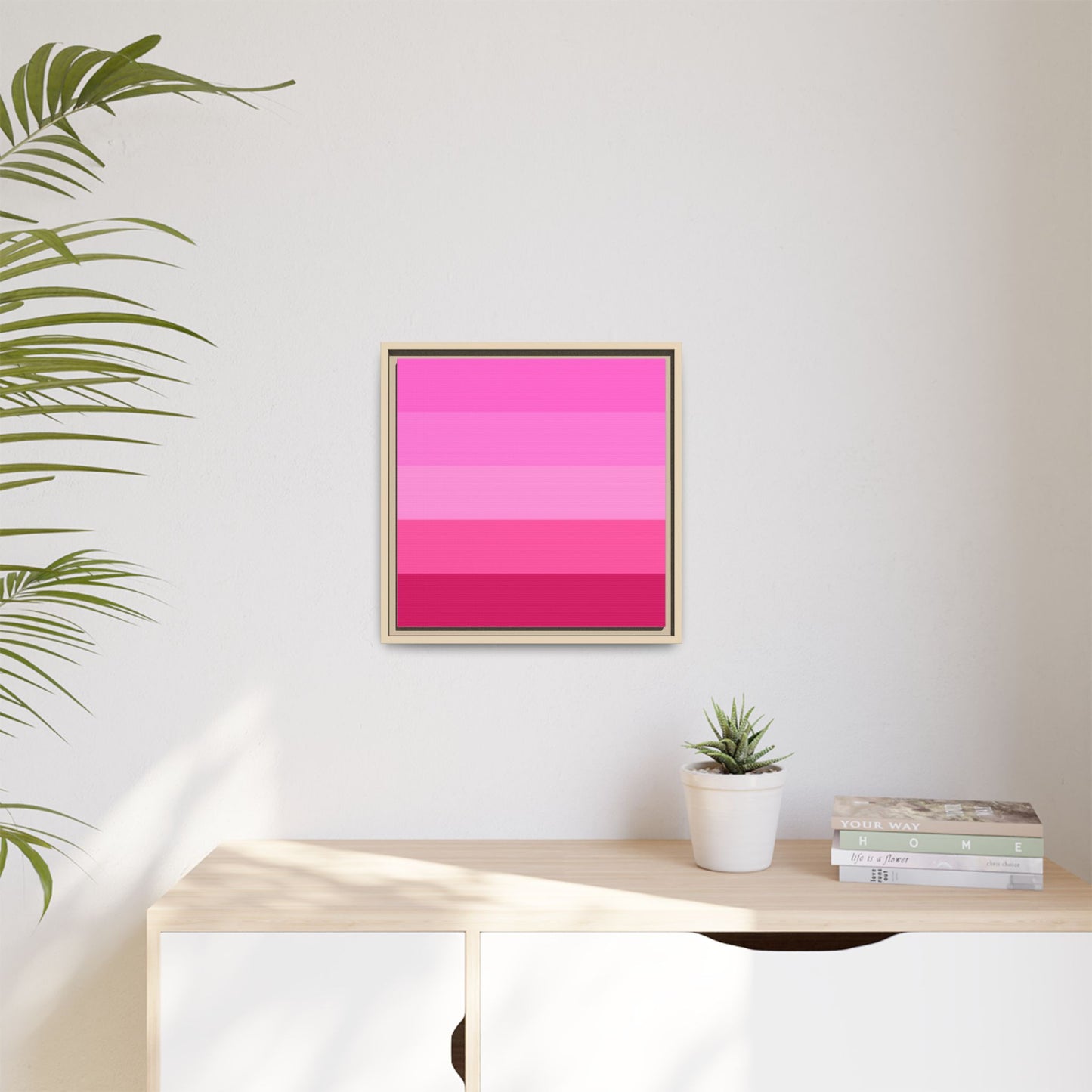Valentine Rose Colors - Framed Canvas