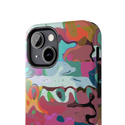Colorful Abstract Marble - Phone Case