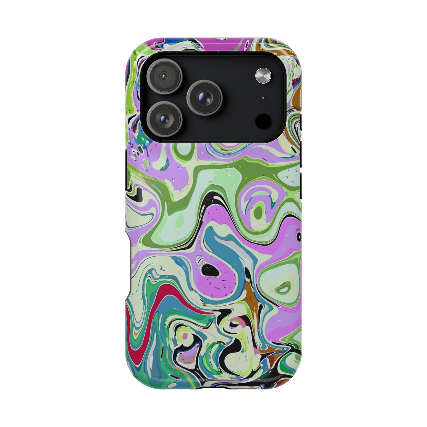 Vibrant Multi‑Color Swirl - Magnetic Phone Case