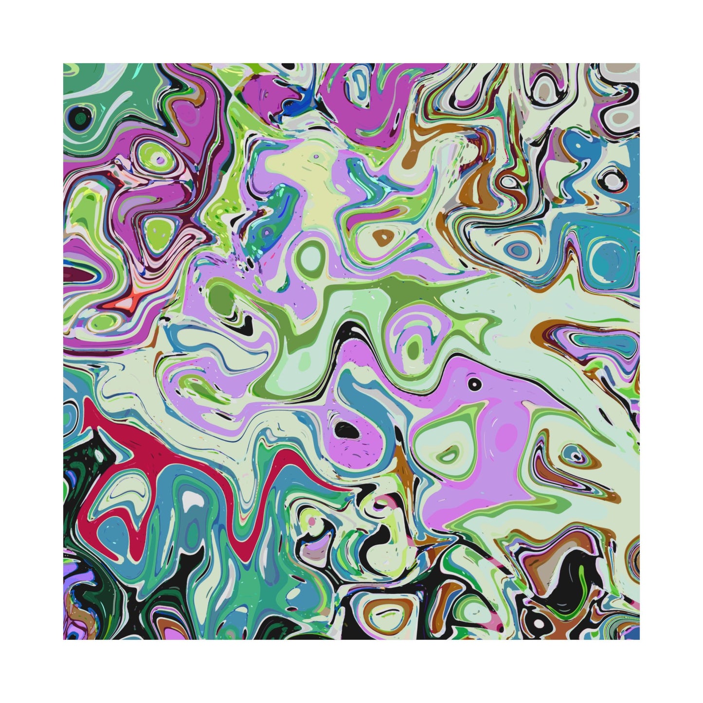 Vibrant Multi‑Color Swirl - Poster