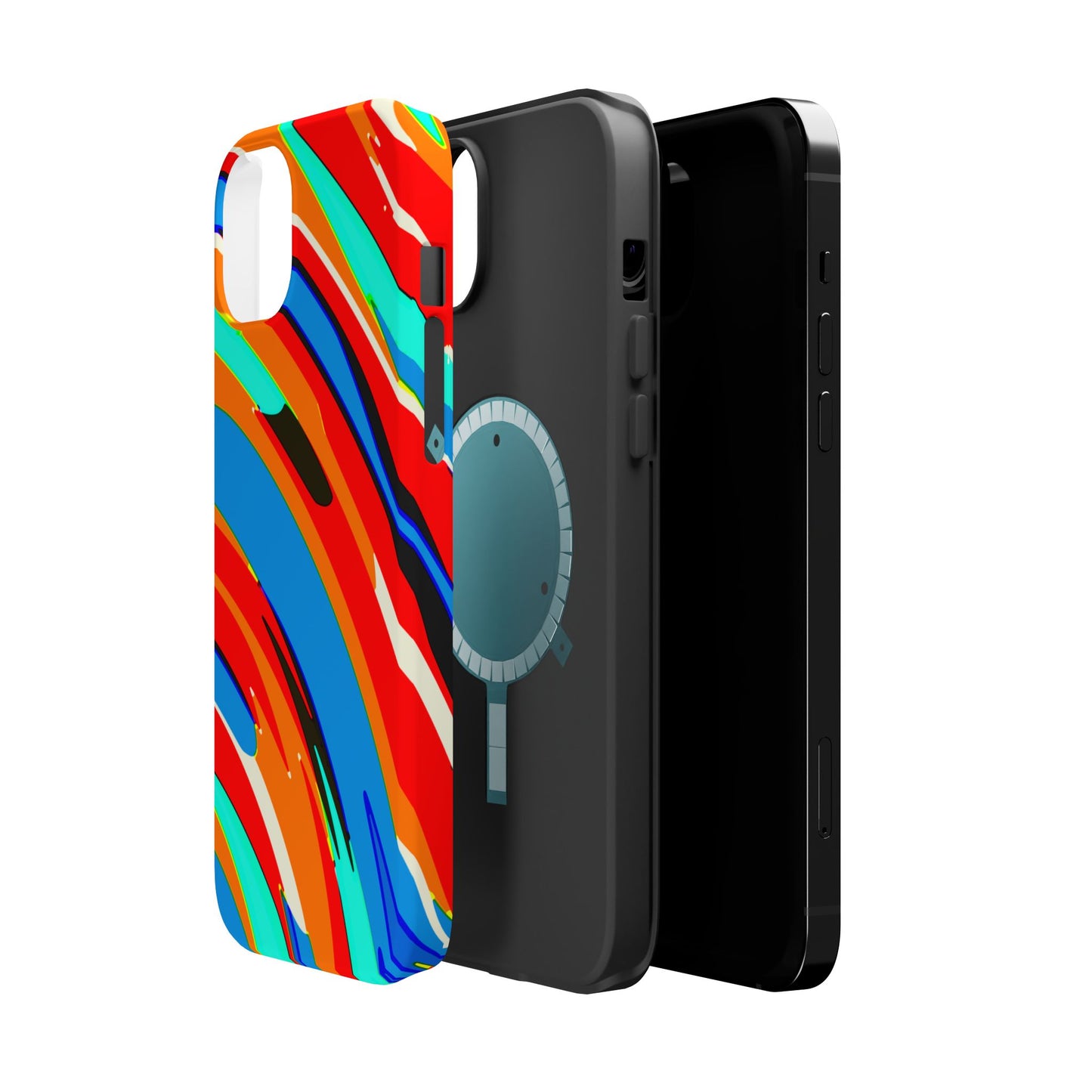 Abstract Rainbow Swirl Arc - Magnetic Phone Case